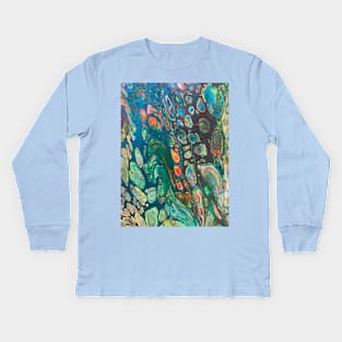 Galaxy pour cellular art Kids Long Sleeve T-Shirt